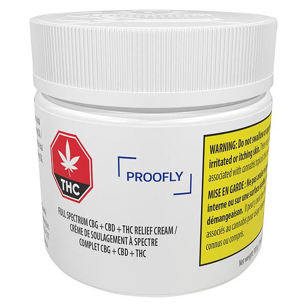 Proofly - Full Spectrum Cbg + Cbd + Thc Relief Cream