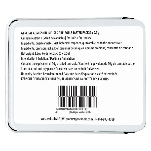 General Admission - Distillate Infused Pre Roll Taster Pack