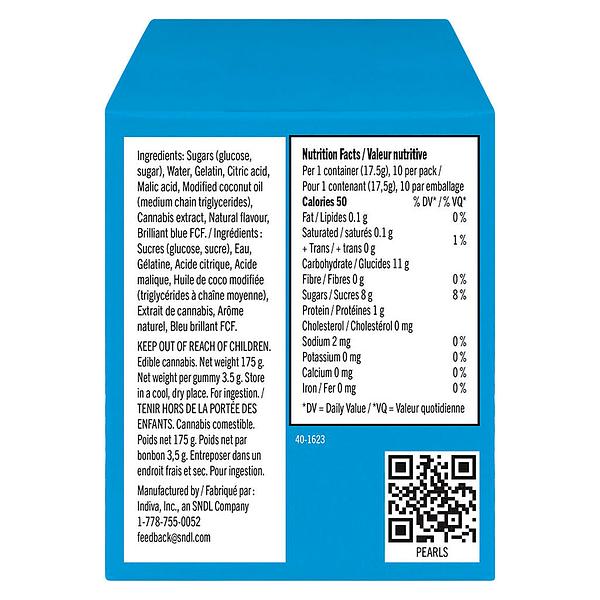 Pearls by grön - Blue Razzleberry 3:1 Cbg/Thc