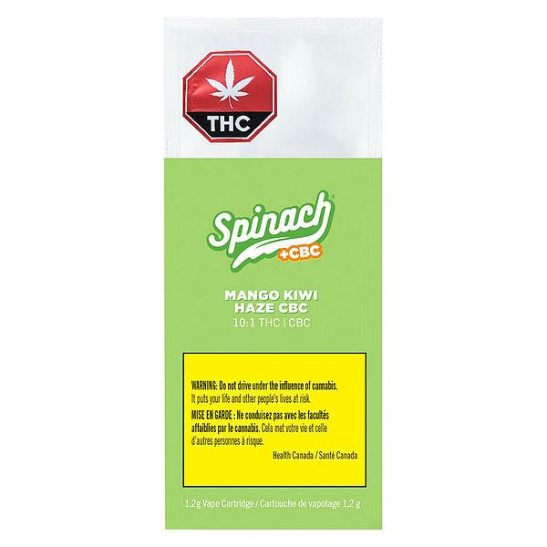 Spinach FEELZ - Mango Kiwi Haze Cbc (Day Trip) 510 Thread Cartridge