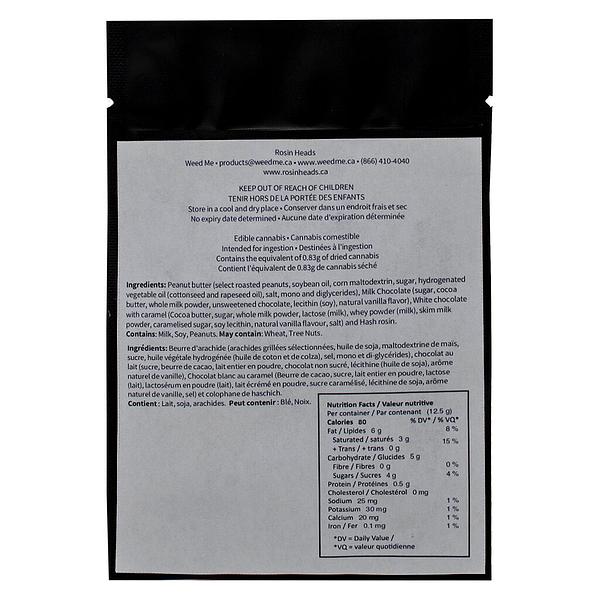 Rosin Heads - Hash Rosin Caramel Peanut Butter Cup   Milk Chocolate