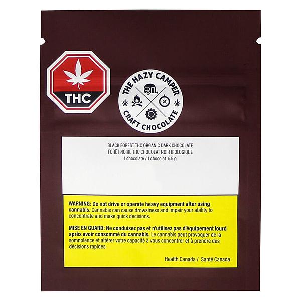 The Hazy Camper - Black Forest Thc Organic Dark Chocolate