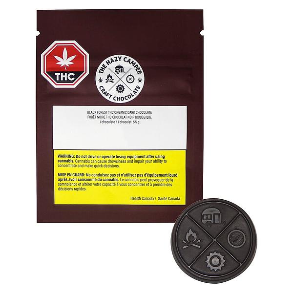 The Hazy Camper - Black Forest Thc Organic Dark Chocolate