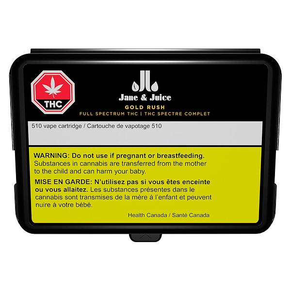 Jane & Juice - Gold Rush Shatter 510 Thread Cartridge