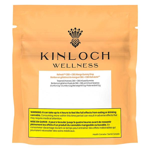 Kinloch Wellness - Refresh™ CBD + CBG Mango Gummy Drop