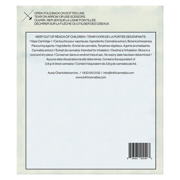 Back Forty - Rocket Berry Kush 510 Thread Cartridge