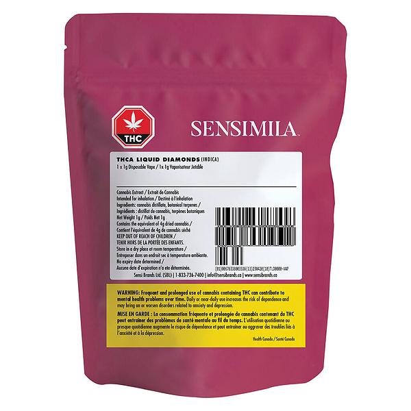 Sensimila - Thca Liquid Diamonds 510 Thread Cartridge