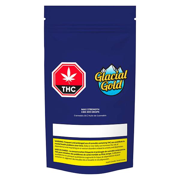 Glacial Gold - Max Strength CBD 200 Drops (T-Free)