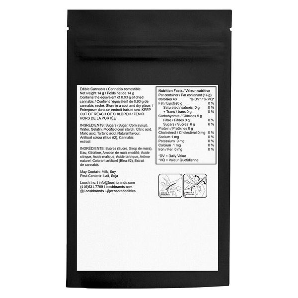 Censored Edibles - Blue Raspberry Penis Gummies