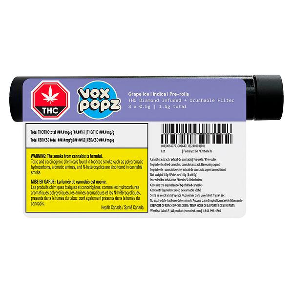 Vox Popz - Grape Ice Crushable Infused Pre Roll