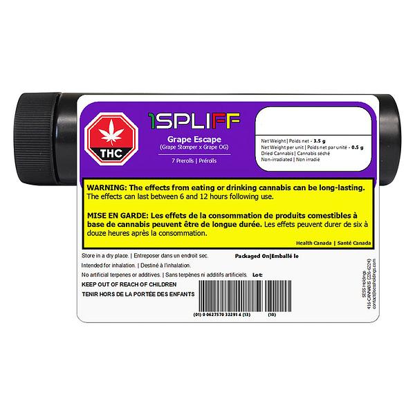 1Spliff - Grape Escape Pre-Roll