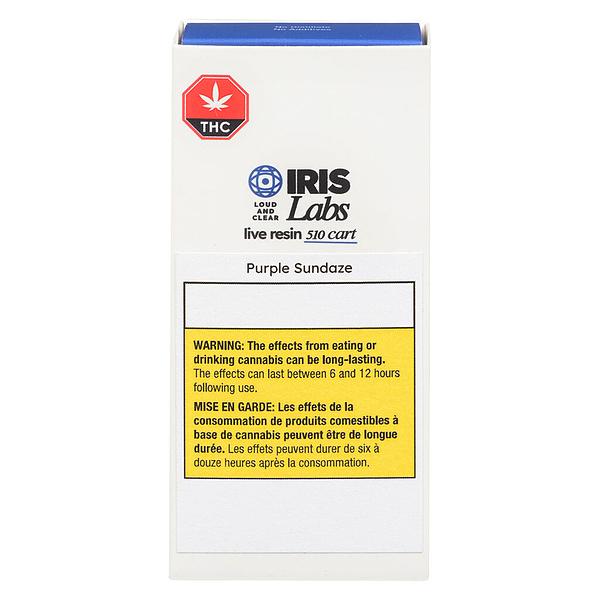 IRIS Labs - Purple Sundaze Live Resin 510 Thread Cartridge