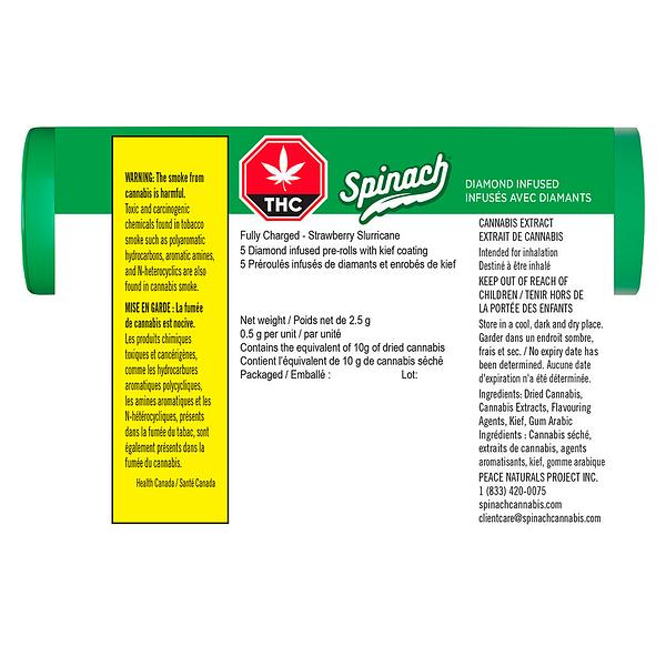 Spinach - Fully Charged Strawberry Slurricane infused Pre Roll