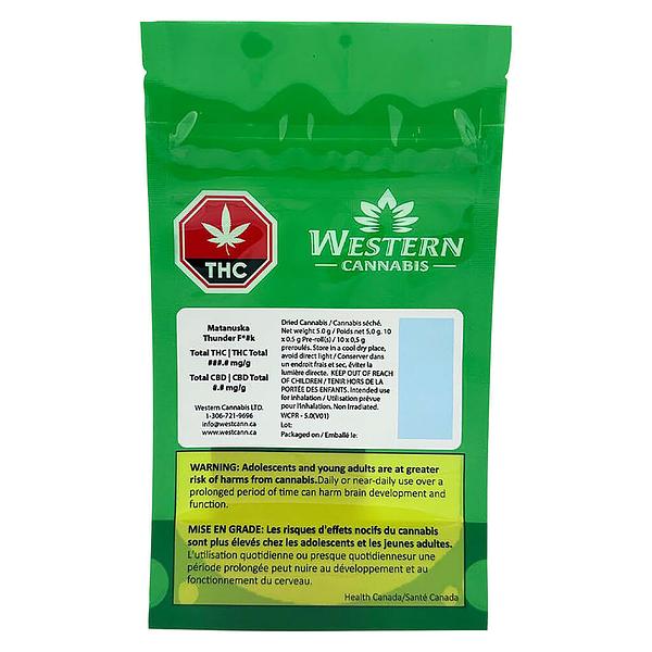 Western Cannabis - Matanuska Thunder F*#k Pre Roll