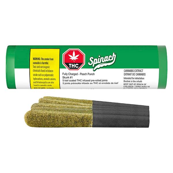 Spinach - Fully Charged Peach Punch Infused Pre Roll