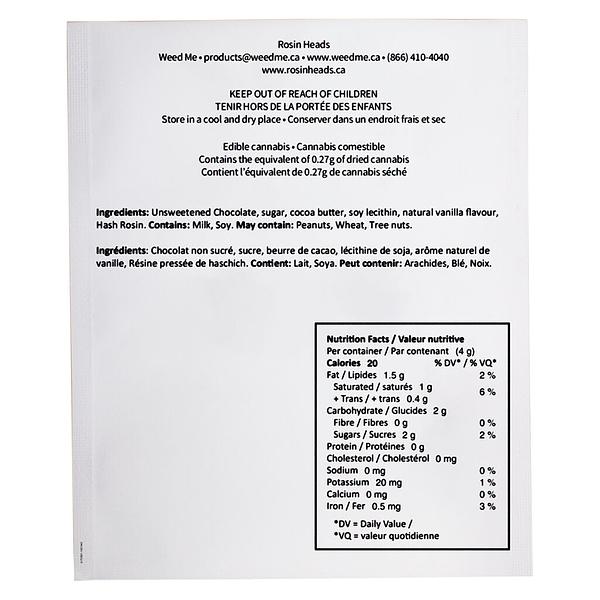 Rosin Heads - Hash Rosin Coin - Dark Chocolate