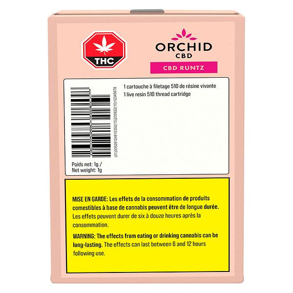 Orchid CBD - CBD Rntz Live Resin 510 Thread Cartridge