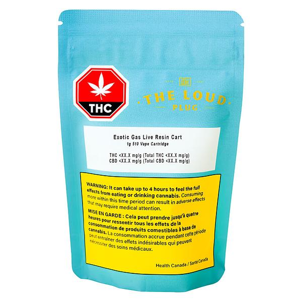 The Loud Plug - Exotic Gas Live Resin 510 Thread Cartridge