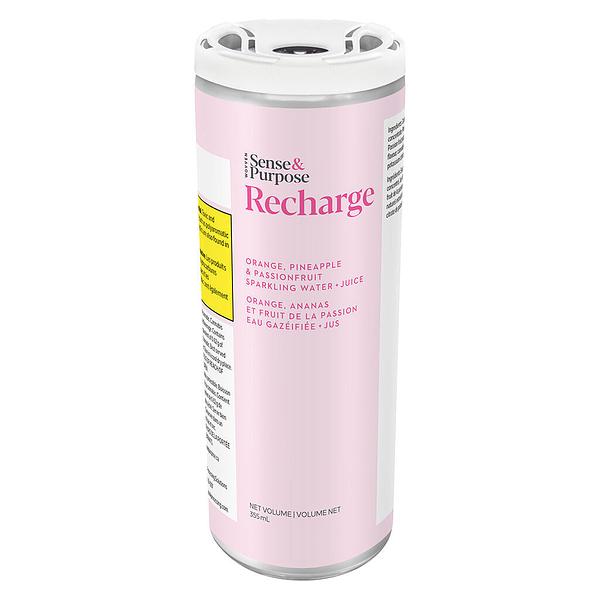 Sense & Purpose - Recharge Orange Pineapple Passionfruit Sparkling Water Juice image 1