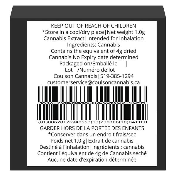 Port North - Full Spectrum Cold Cured Live Rosin Batter