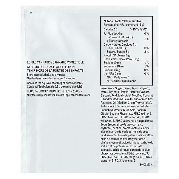 SOURZ by Spinach - Fully Blasted Peach Passionfruit 1:1 Chews image 3