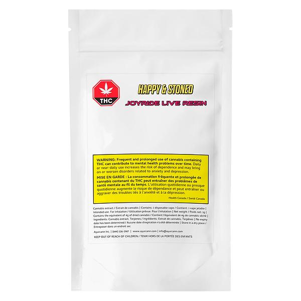 Happy & Stoned - Joyride Live Resin Disposable Vape image 2
