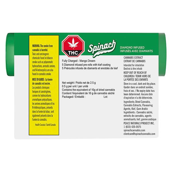 Spinach - Fully Charged Mango Dream Infused Pre-roll image 3