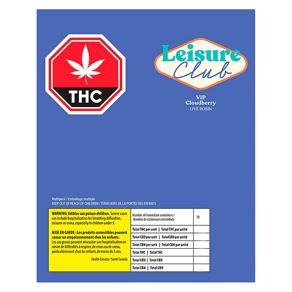 Leisure Club - Cloudberry Live Rosin Vip Indica Multi Pack