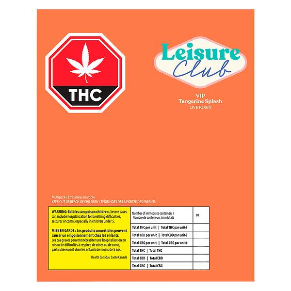Leisure Club - Tangerine Splash Live Rosin Vip Sativa Multi Pack