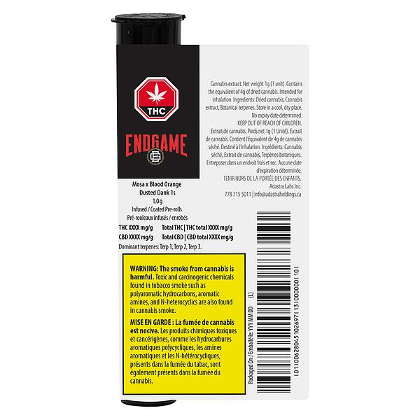 Endgame - Mosa x Blood Orange Dank 1 Infused Pre-Roll