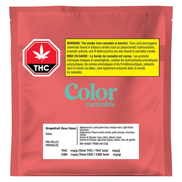 Color Cannabis - Sour Grapefruit Haze Pre-Roll
