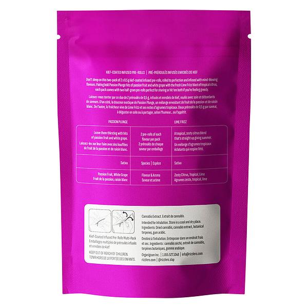 RIZZLERS - Twisters - Passion Plunge & Lime Frizz Razz Infused Pre-Roll