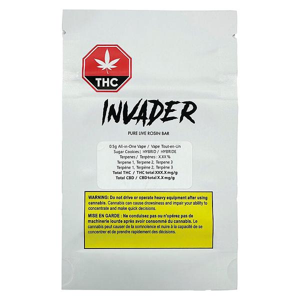 INVADER - Pure Live Rosin Bar Disposable Vape