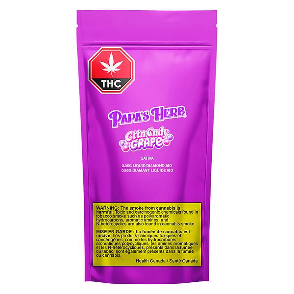 Papa's Herb - CttnCndy Grape Liquid Diamond AIO