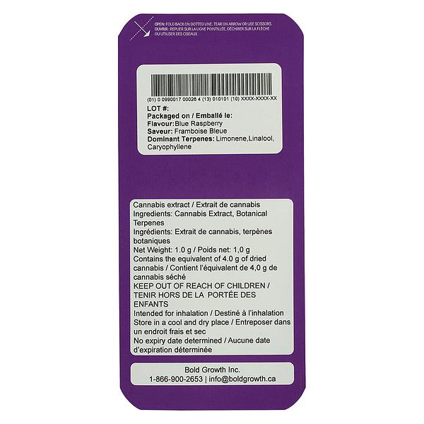 BOLD GLAZED - Electric Blue Liquid Diamond AIO Disposable image 3