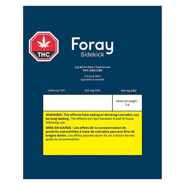 Foray - Sidekick All In One Thc:Cbg:Cbd image 2