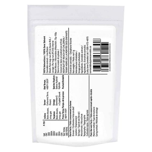 Sauce Rosin Labs - Signature Live Rosin Frosted Fruit Cake 73µ-159µ