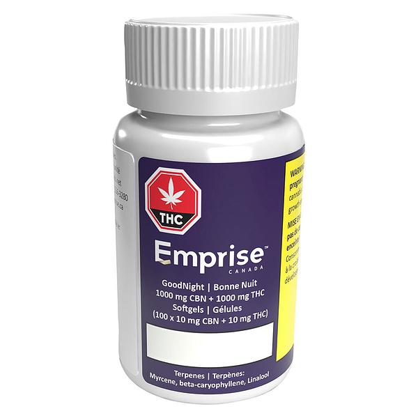Emprise Canada - GoodNight - 1000 CBN + 1000 THC Softgels