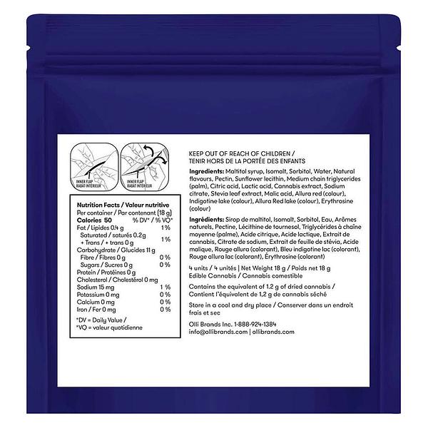 Olli Zero - Berry Best Night CBN:CBD:THC Gummies