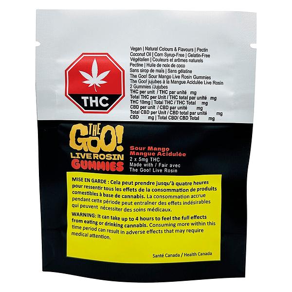The Goo! - Sour Mango Live Rosin Gummies