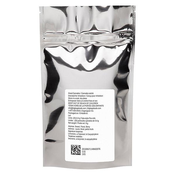 Big Bag O' Buds - Blueberry Dream Tube Style Pre Roll